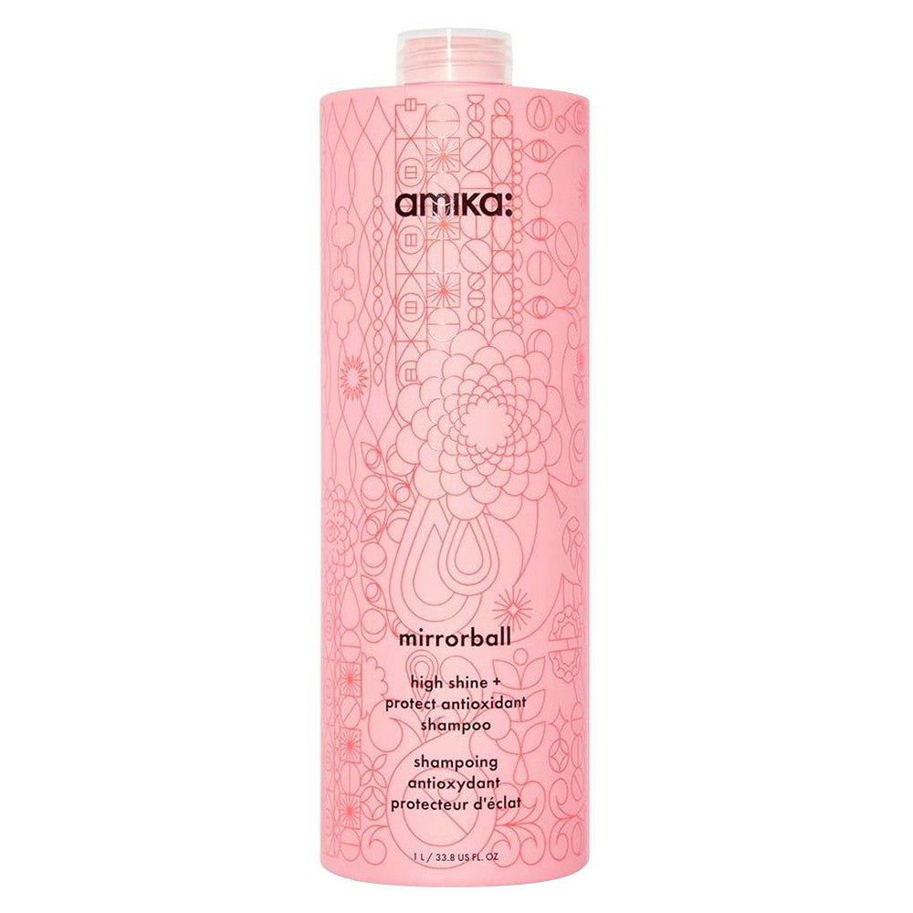 Amika Mirrorball High Shine Protect Antioxidant Shampoo 33.8Oz (1000ml)